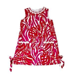 Lilly Pulitzer Pink Patterned Shift Dress Size 5